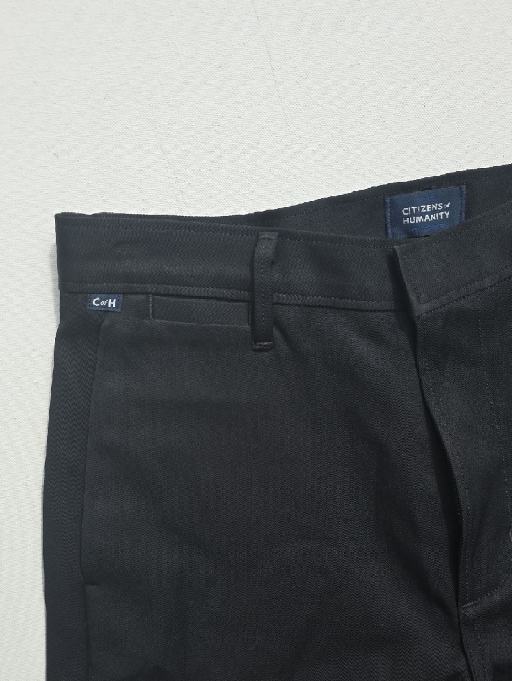 NWT $328 CITIZENS OF HUMANITY AYLA BLACK POLISH TROUSER PANTS SIZE W27 - Picture 7 of 9
